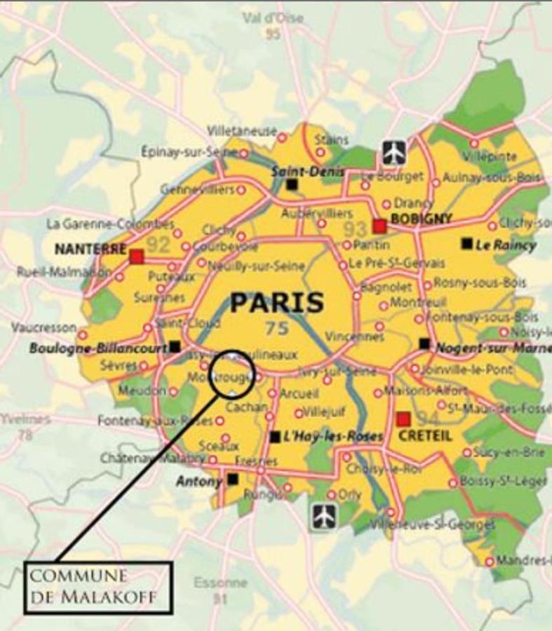 Charment Studio Proche Paris 15 Малакоф Экстерьер фото